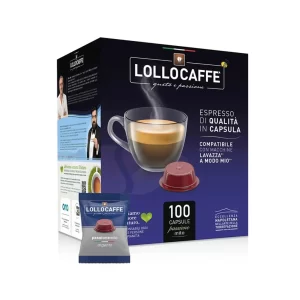 Lollo Caffe Espresso Argento A Modo Mio 100 Capsule Compatibile