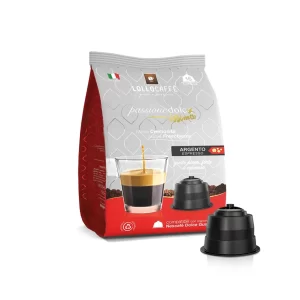 Lollo Caffe Espresso Argento Dolce Gusto 16 Capsule