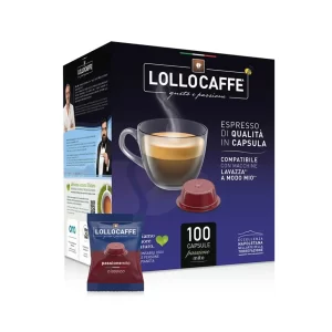 Lollo Caffe Espresso Classico A Modo Mio 100 Capsule Compatibile