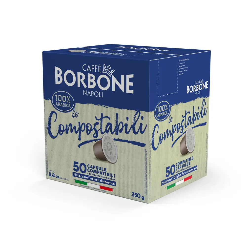 Borbone Arabica Nespresso 50 Capsule Compatibile Caffeccino cutie