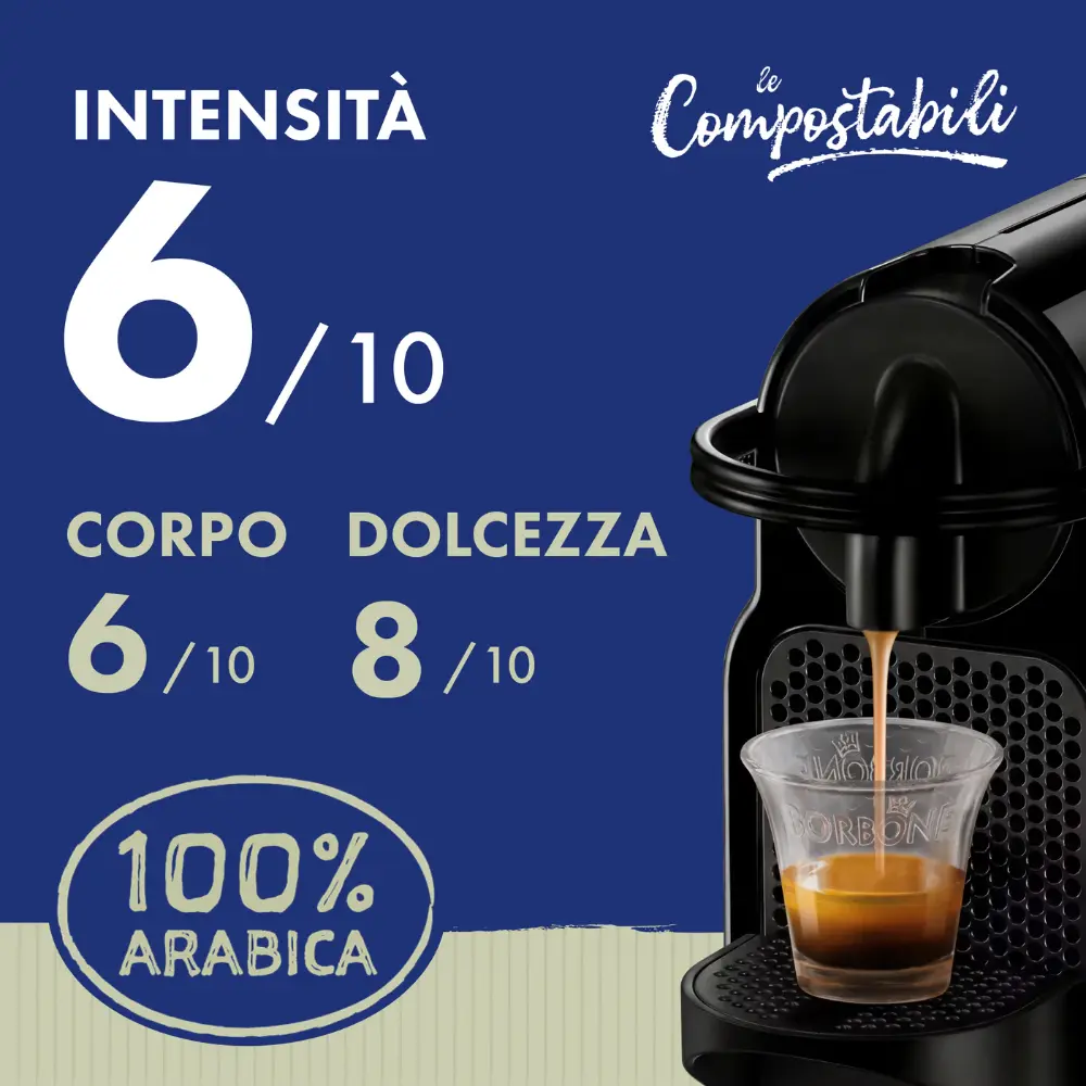 Borbone Arabica Nespresso 50 Capsule Compatibile Caffeccino Nespresso